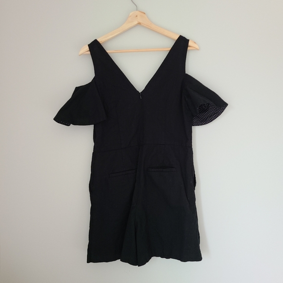 Anthropologie Elevenses cold shoulder romper - Picture 4 of 10
